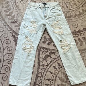 Aeropostale Women’s  Light Blue Distressed Jeans size 10 regular